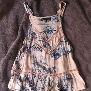 Kendall & Kylie Pink Floral Top